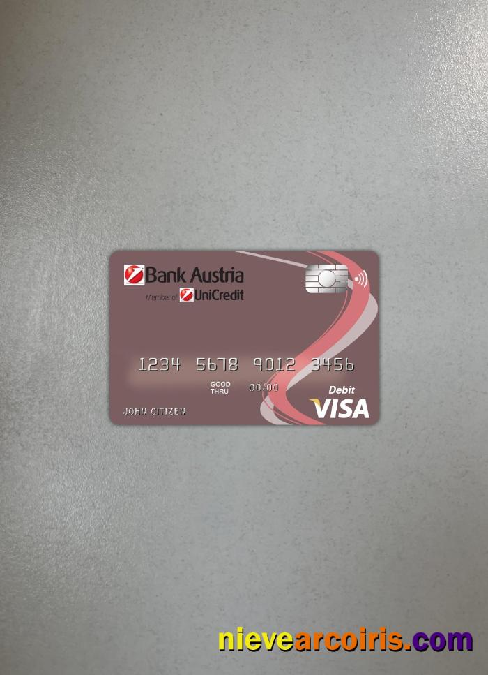 Austria Bank Austria visa card photolook